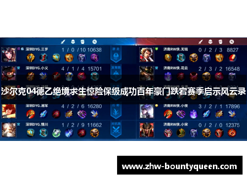 沙尔克04德乙绝境求生惊险保级成功百年豪门跌宕赛季启示风云录